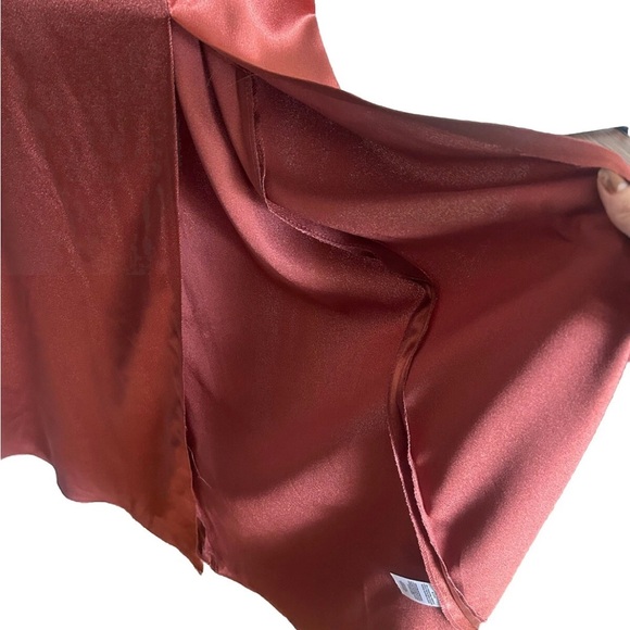 Jenny Yoo Rust Satin Gown - Picture 8 of 15